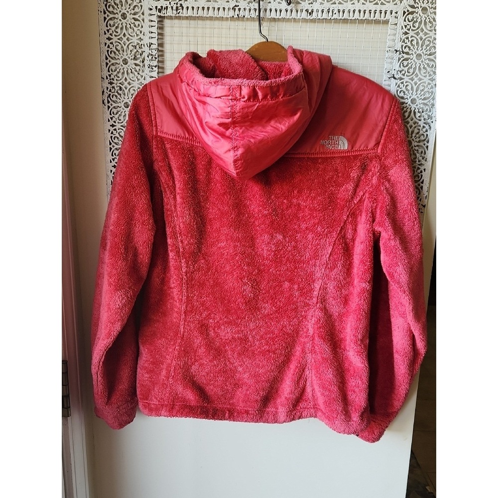 North Face Womens Osito Hooded Jacket Pink - Picture 11 of 16